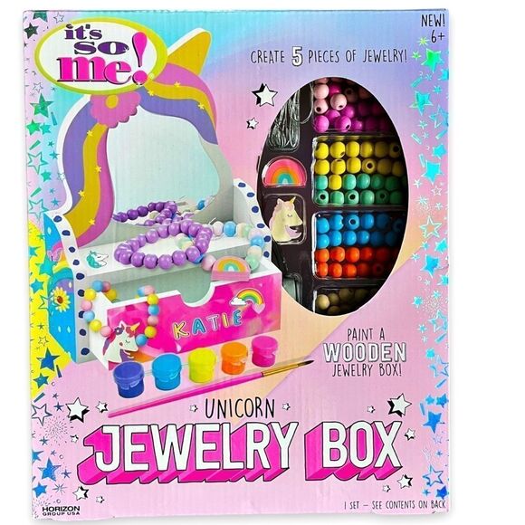 Horizon Group USA Other - It’s So Me! Unicorn Jewelry Box Kit & Make Your Own Jewelry Age 6+